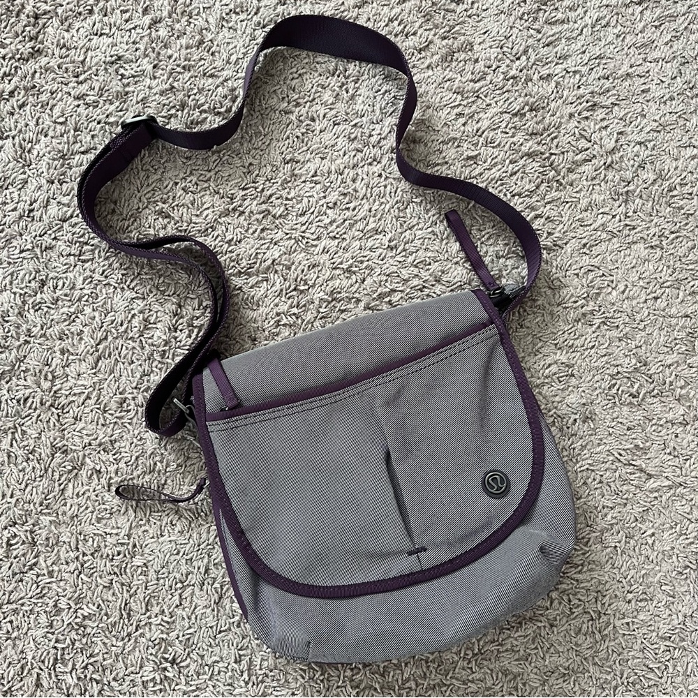Lululemon striped crossbody purse